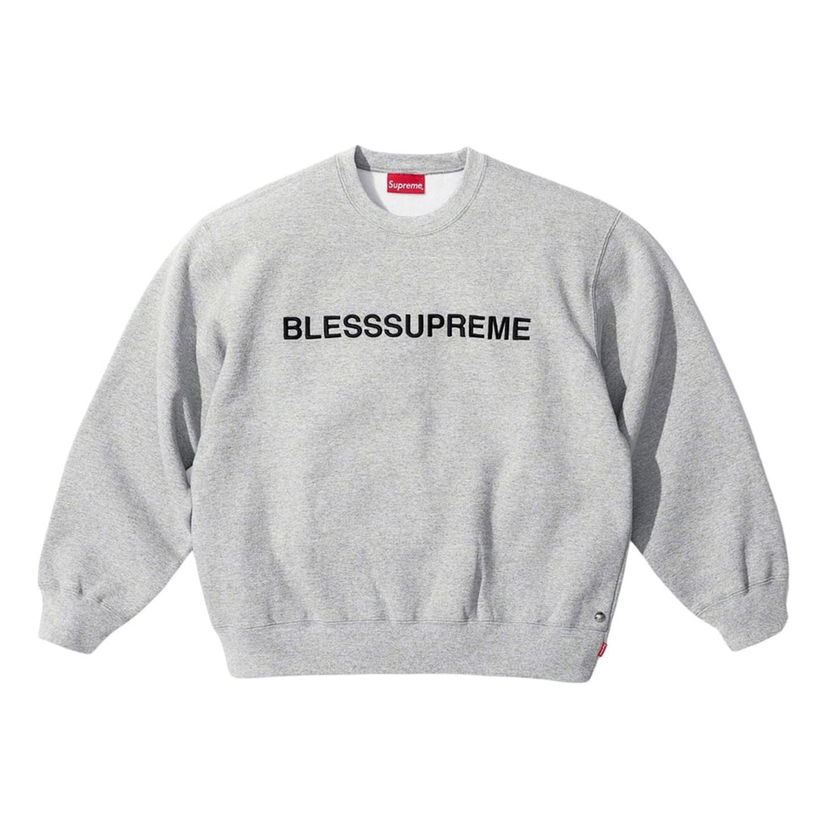 Sweatshirt Supreme Crewneck Logo Sweater Grå | SUP-FW23-200