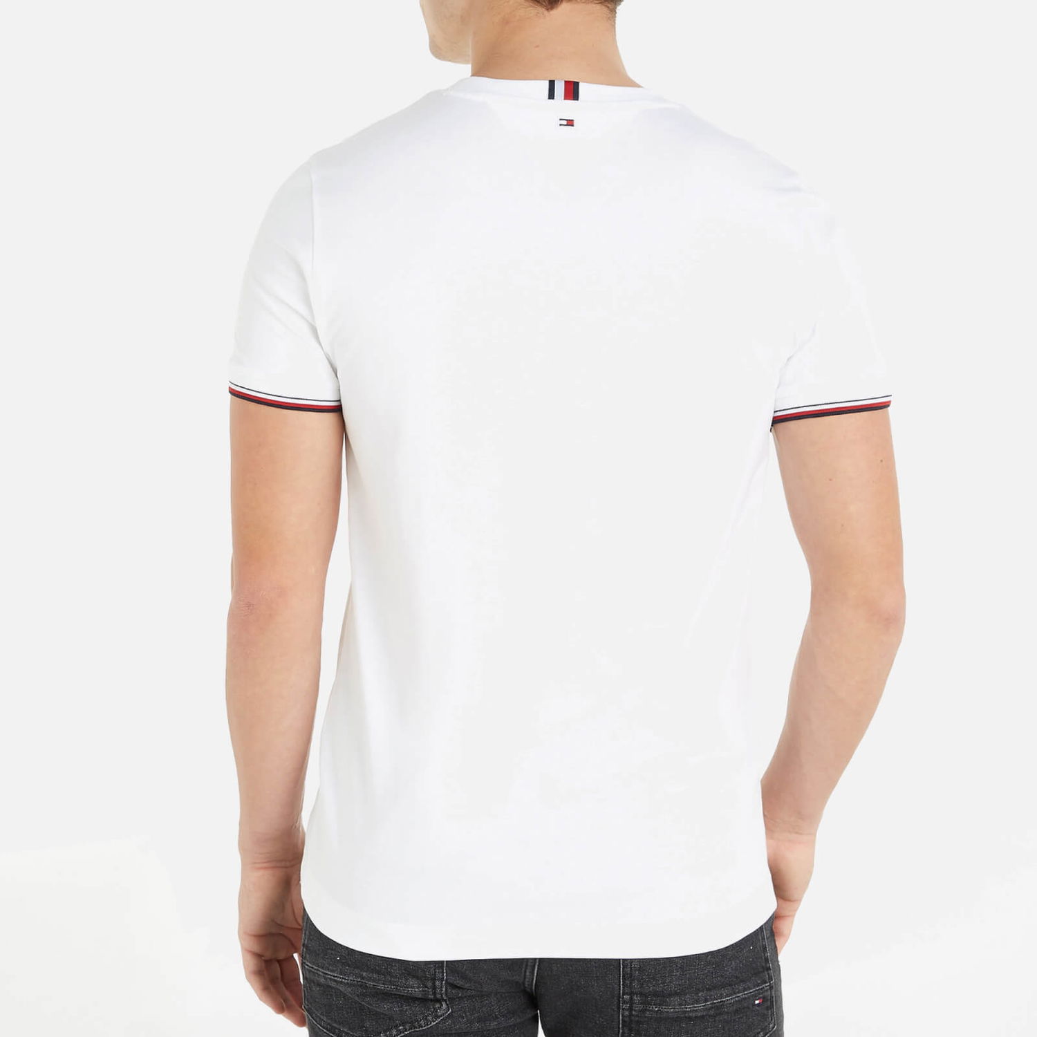 T-shirt Tommy Hilfiger Tommy Logo Cotton-Jersey Hvid | MW0MW32584YBR, 1