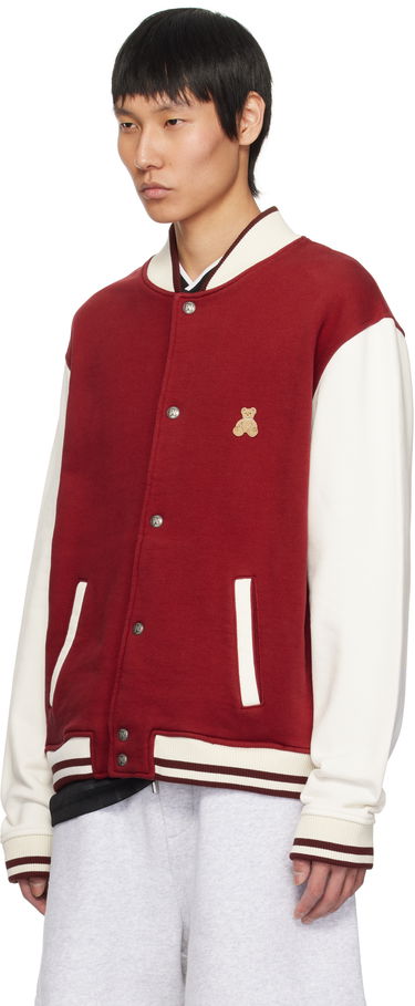 Bomberjakke Palm Angels Palm Angels 'Bear in Mind' Varsity Bomber Jacket Rød | PMEK011S25FAB0012503, 3