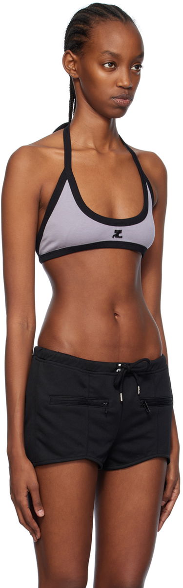 Joggingbukser Courrèges Contrast Trim Halter Bra Beige | 124JBR034JS0070, 4