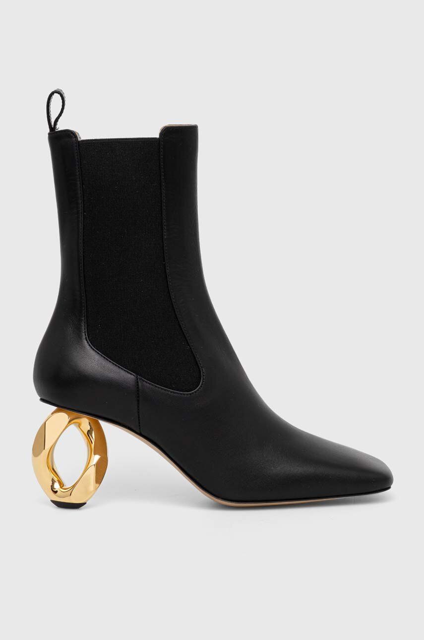 Sneakers og sko JW Anderson Anderson Chain Heel Boots Sort | ANW43021A.999, 1