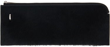 Tegnebog Rick Owens Leather Zip Pouch Wallet Sort | RA01D0415 LHL, 0