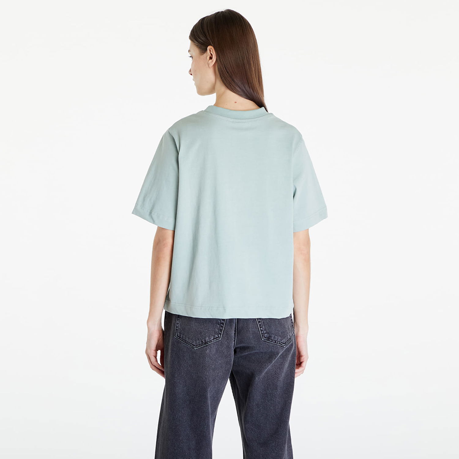 T-shirt Queens Essential T-Shirt With Tonal Print Green Grøn | QNS_005, 1