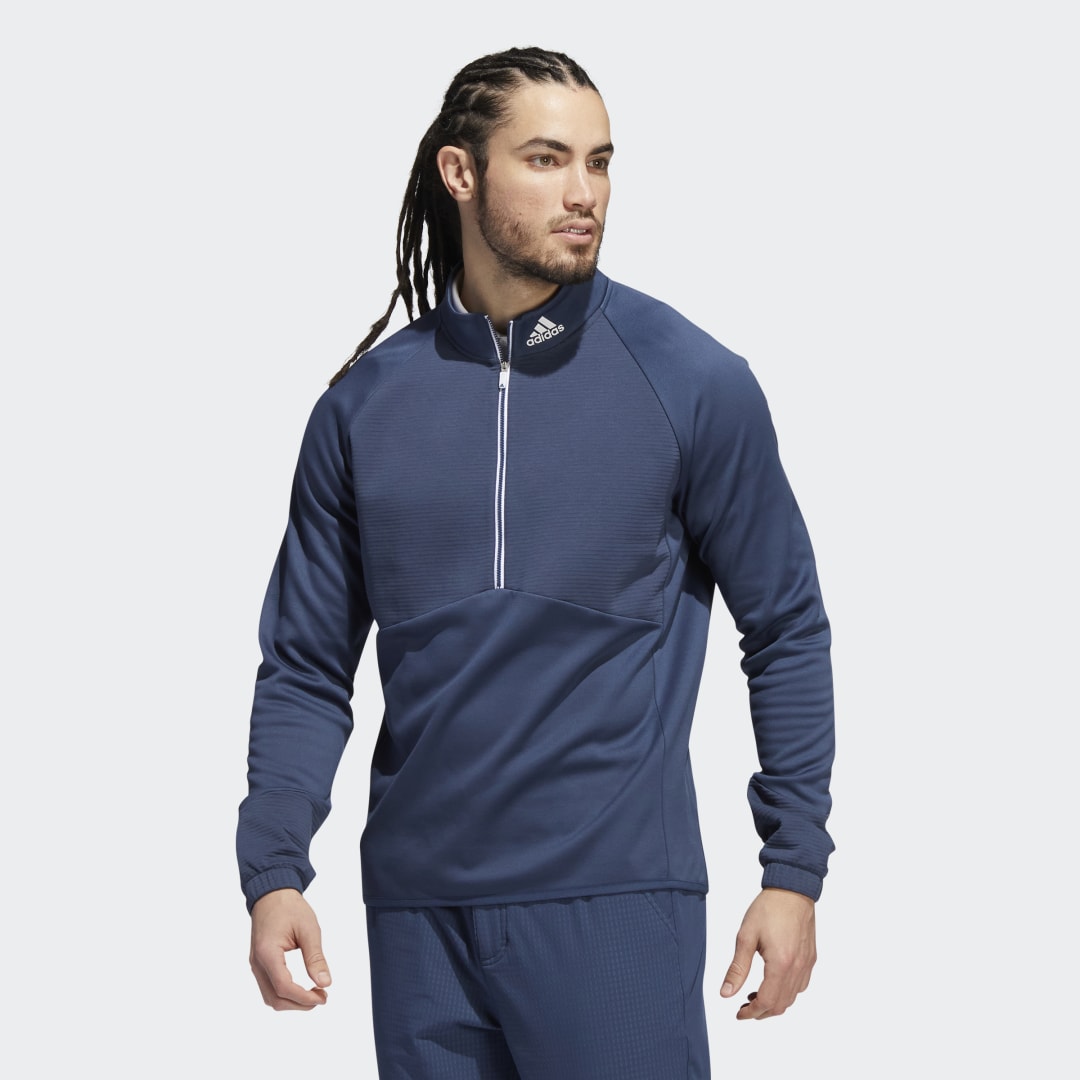 Jakke adidas Originals COLD.RDY 1/4-Zip Mørkeblå | HF6541, 0