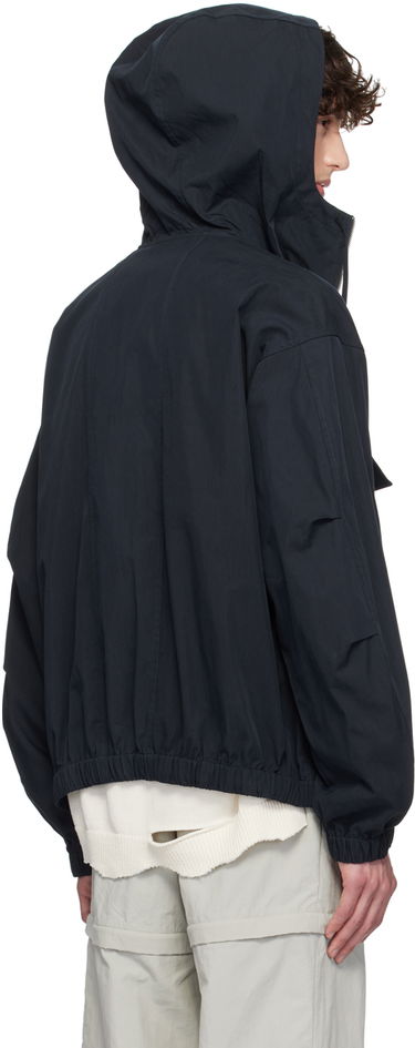 Vindjakke Helmut Lang Gusset Hooded Jacket Mørkeblå | O04HM101, 2
