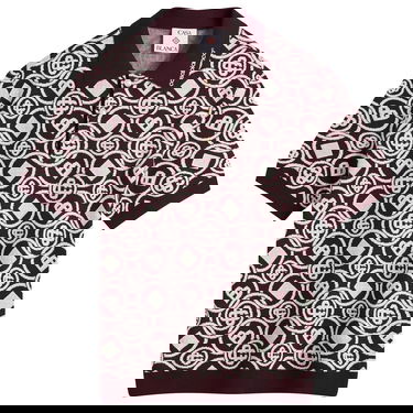 Polo skjorte Casablanca Casablanca Monogram Polo, Size Large Bourgogne | M-AW25-KW-1092-01, 0