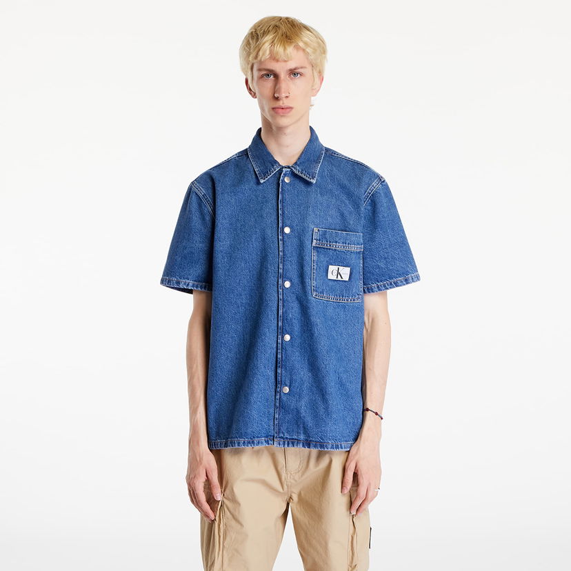 Skjorte CALVIN KLEIN Camp Denim Shirt Denim Medium Blå | J30J325748 1A4