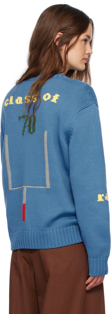 Sweater Bode Bode Spirit Intarsia Knit Sweater Blå | MRS25KT011, 2