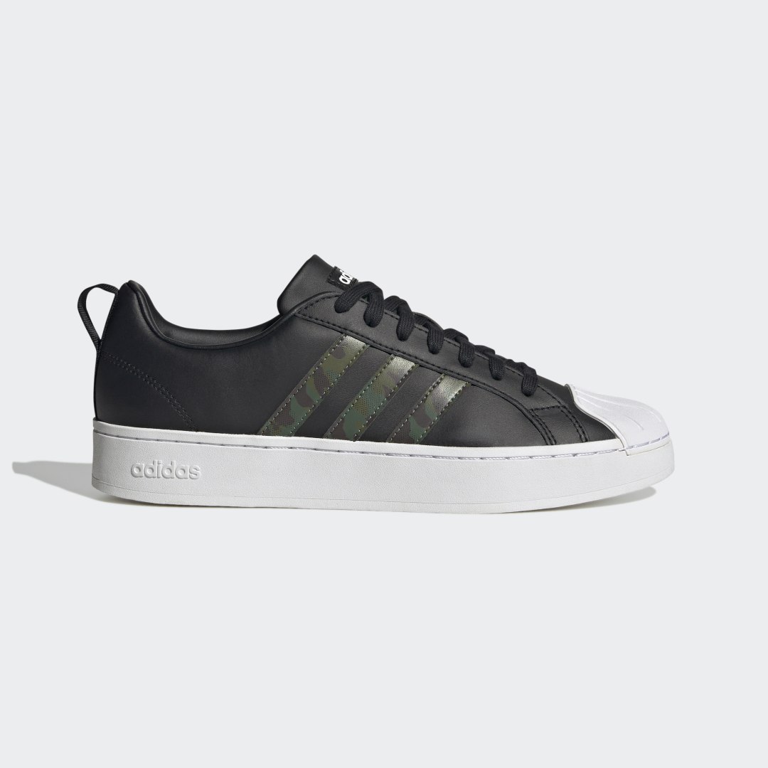 Sneakers og sko adidas Performance Streetcheck Cloudfoam Lifestyle Basketball Low Court Camo Graphic Sort | H06222, 0