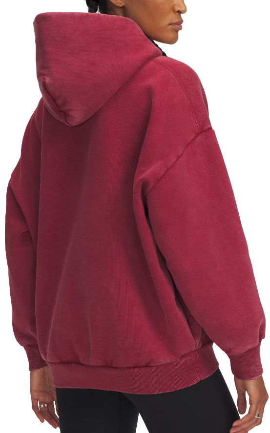 Sweatshirt Under Armour Oversized Fleece Hoodie Rød | 1386485-625, 1