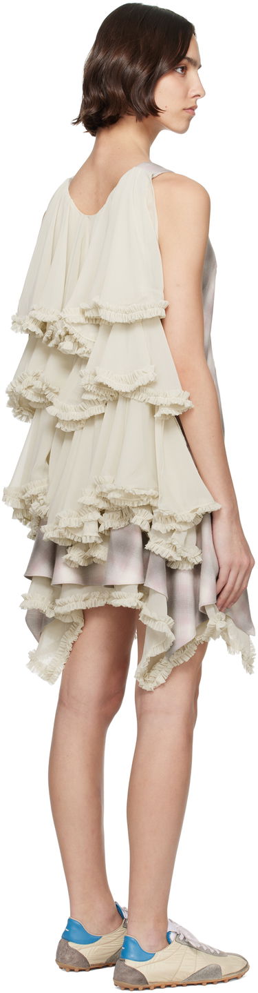 Kjole Collina Strada Collina Strada Phlox Layered Mini Dress Beige | XX4036, 2