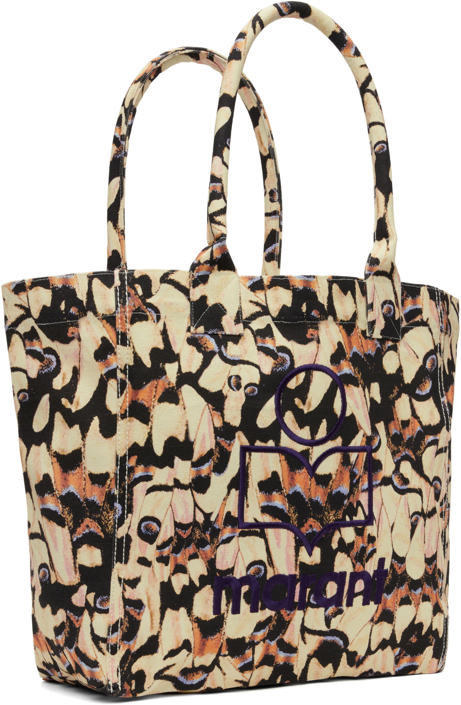 Mulepose ISABEL MARANT Isabel Marant Yenky Small Butterfly Print Tote Beige | PM0002FA-C2X02M, 1