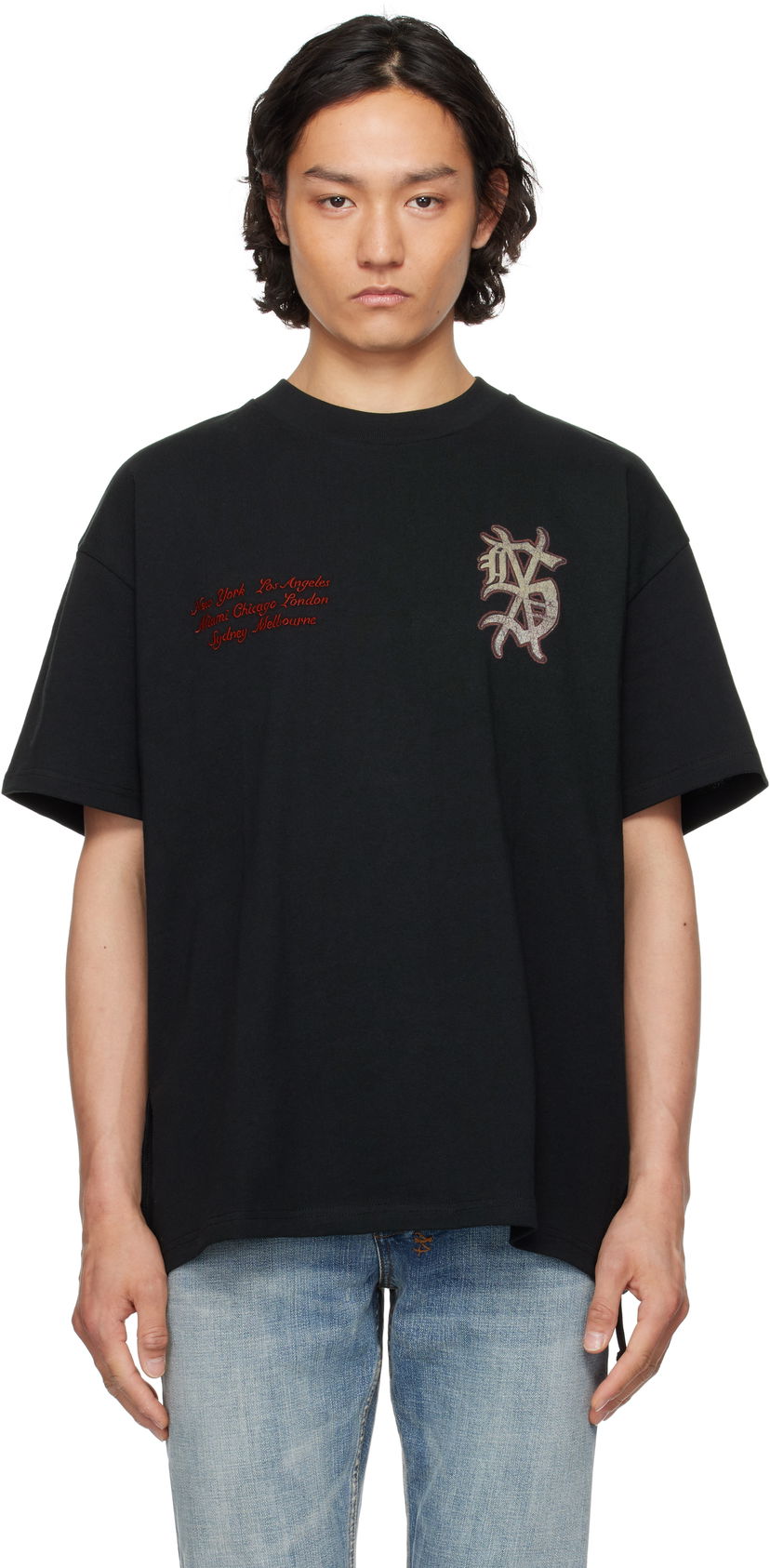 T-shirt Ksubi Ksubi Playoff Ekcess T-Shirt Sort | MSP25TE036