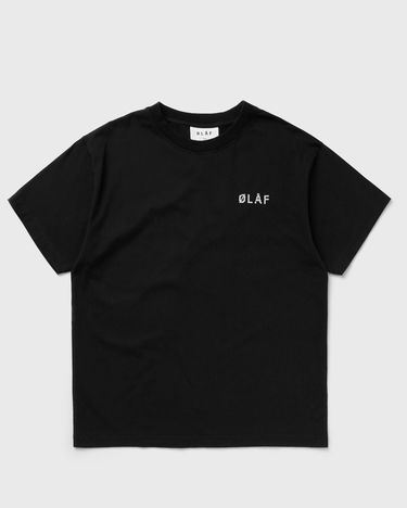 T-shirt ØLÅF CROSS STITCH TEE Sort | M170102-BLACK, 0