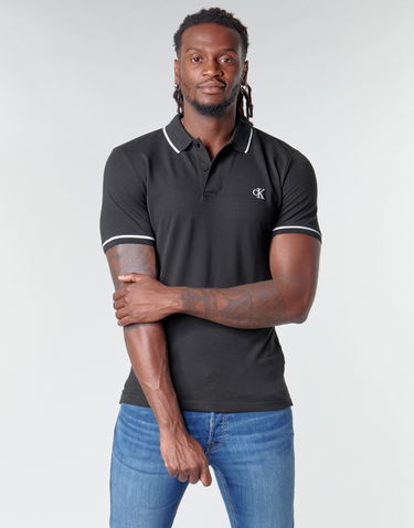 Polo skjorte CALVIN KLEIN TIPPING SLIM POLO Sort | J30J315603-BAE-NOOS, 1