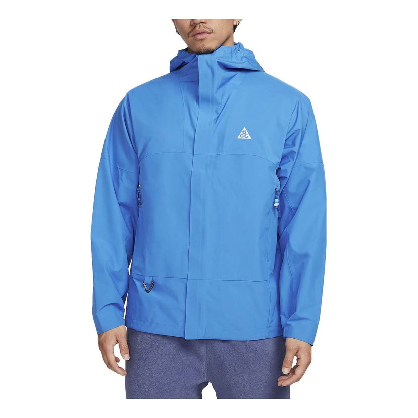 Parka Nike ACG Cascade SF Rain Hoodie Jacket Blå | DV9416-435