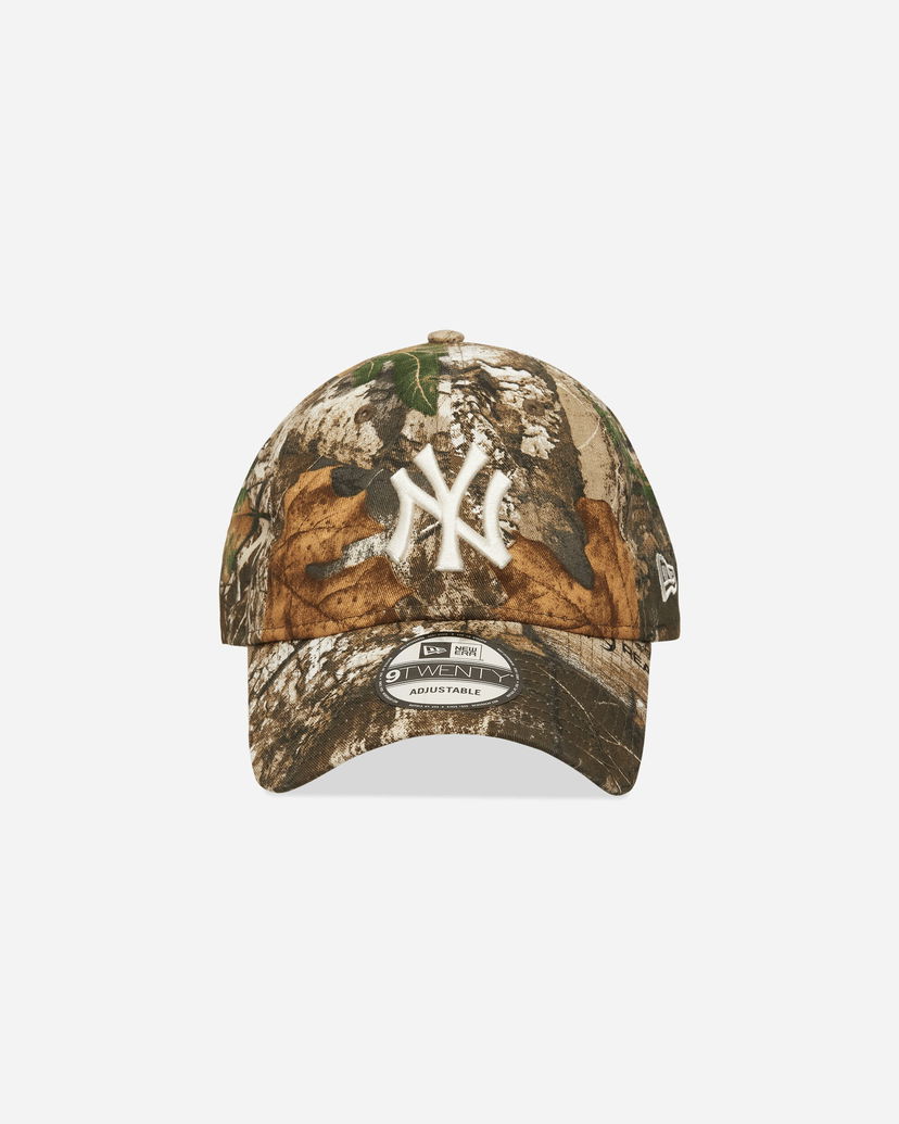 Kasket New Era New York Yankees Washed Real Tree 9TWENTY Adjustable Cap Brun | IH38 999