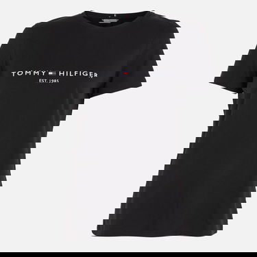 T-shirt Tommy Hilfiger Cotton-Jersey Printed T-Shirt Sort | WW0WW31999BDS, 0
