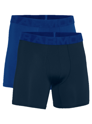 Boksere Under Armour Tech Mesh 6in 2-pack Boxers Mørkeblå | 1363623-400