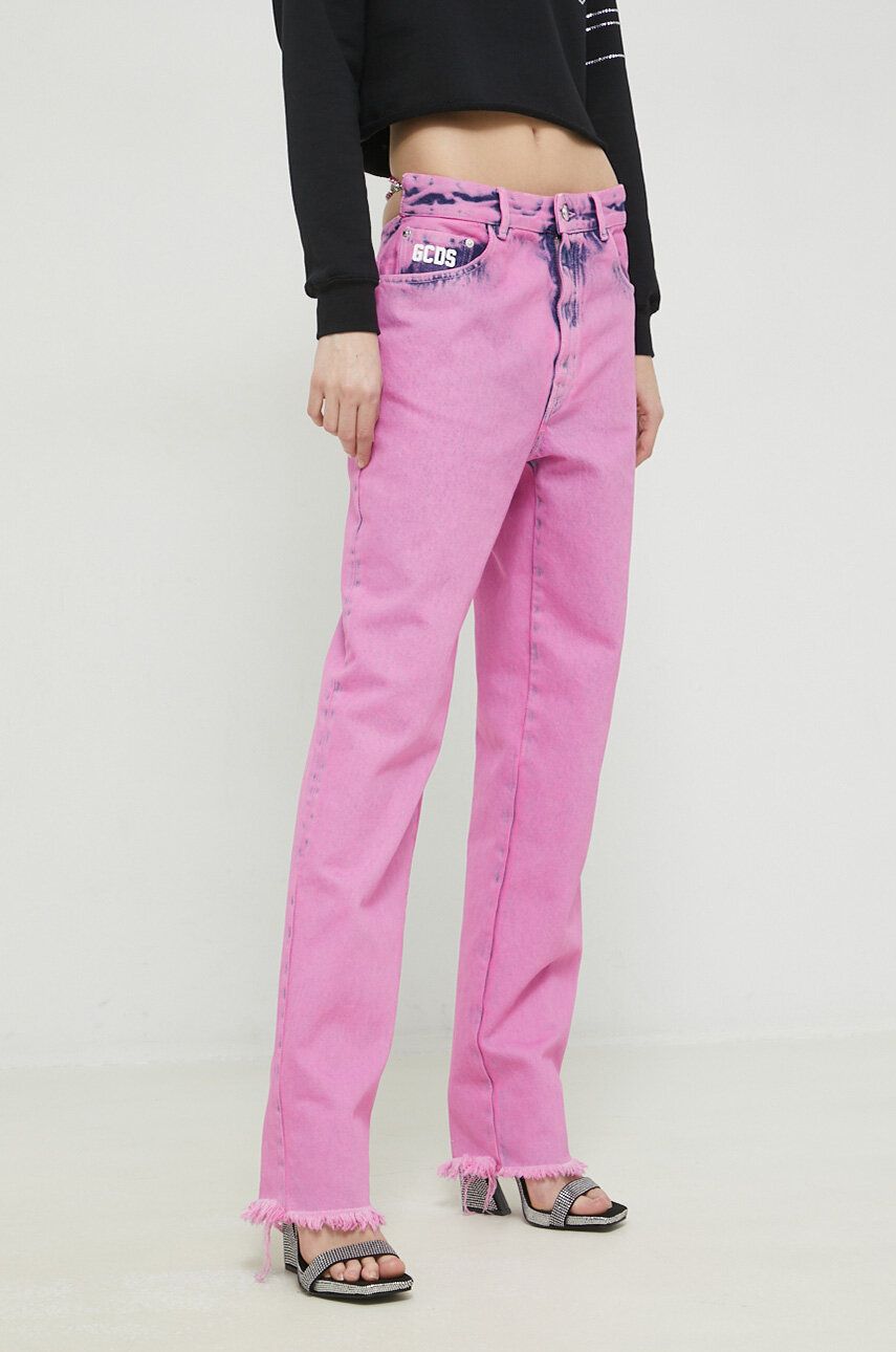 Jeans GCDS Jeans Lyserød | SS23W350202, 0
