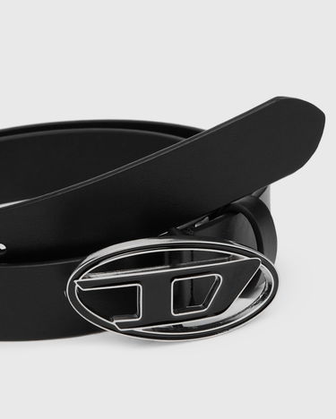 Bælter Diesel B-1dr 25 Black Leather Belt Sort | X09716 P1245, 2