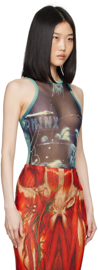 Krop Jean Paul Gaultier Gaultier 'The Pigalle' Printed Bodysuit Blå | 24/30-F-BD044-T552-59560100, 1