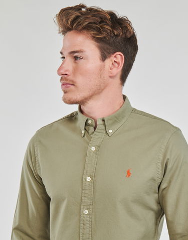 Skjorte Polo by Ralph Lauren Long Sleeve Shirt Grøn | 710804257032, 4