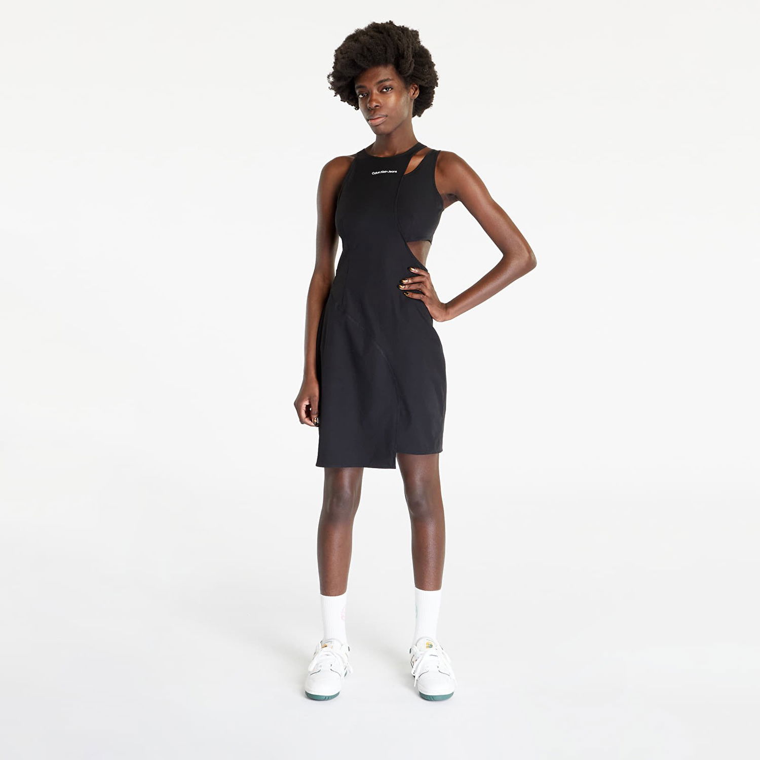 Kjole CALVIN KLEIN Wrapping Cut Out Dress Sort | J20J220760 BEH, 0