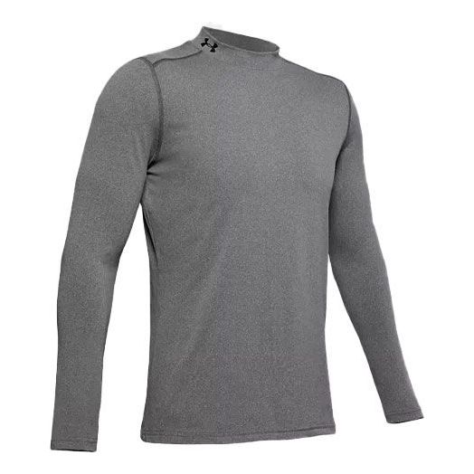 Sweater Under Armour Fitted Mock Long Sleeve T-Shirt Grå | 1345703-019, 0