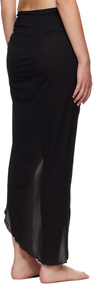 Badetøj Balmain Balmain Long Cover-up Skirt Sort | BKG462220, 2