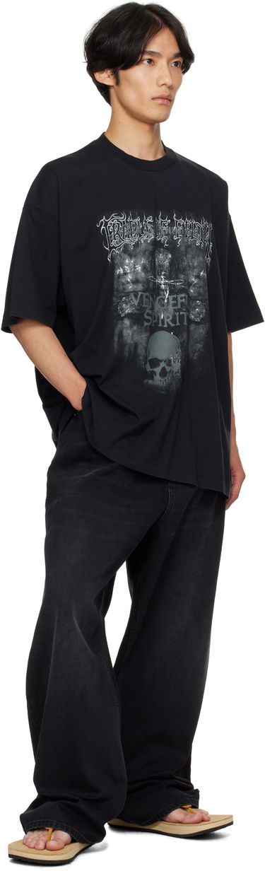 T-shirt VETEMENTS Vetements Cradle of Filth 'Vengeful Spirit' Oversized T-Shirt Sort | UCF76TR650M, 3