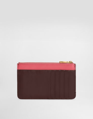 Tegnebog Dolce & Gabbana Dolce & Gabbana Calfskin Card Holder with DG Logo Lyserød | BI1261A9M758K384, 2