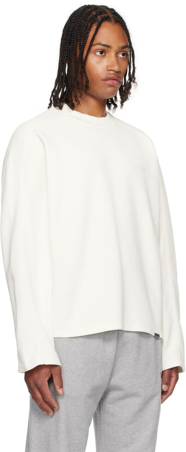 T-shirt Represent Clo Represent Waffle Long Sleeve T-Shirt Hvid | MLM41209, 1