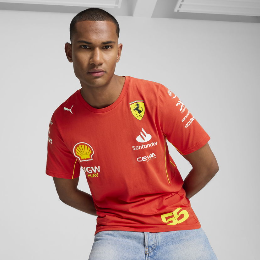 T-shirt Puma Scuderia Ferrari Sainz T-Shirt Rød | 763604_01