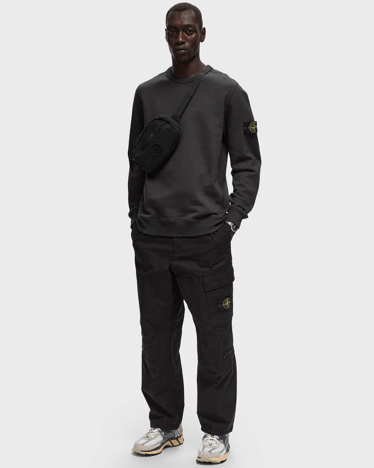 Sweatshirt Stone Island MAGLIERIA TAGLIATA Sort | 811562420.V00062, 1