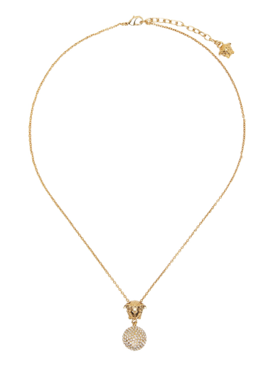 Halskæde Versace Medusa Crystal Ball Necklace Beige | 1009253_1A00621