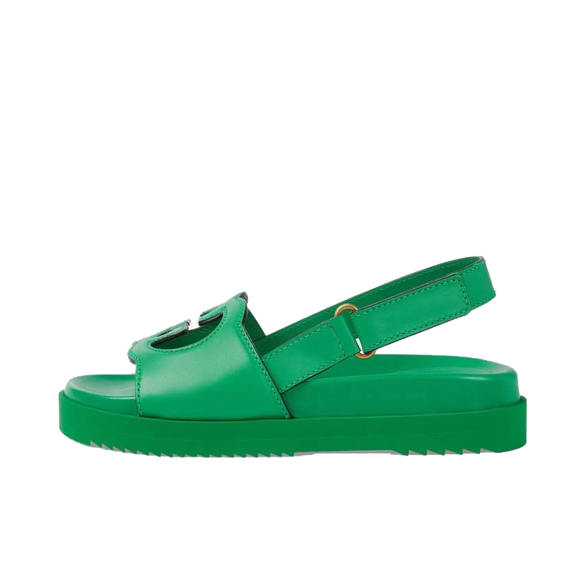 Sneakers og sko Gucci GG Platform Sandal Green Grøn | 738687 US000 3727
