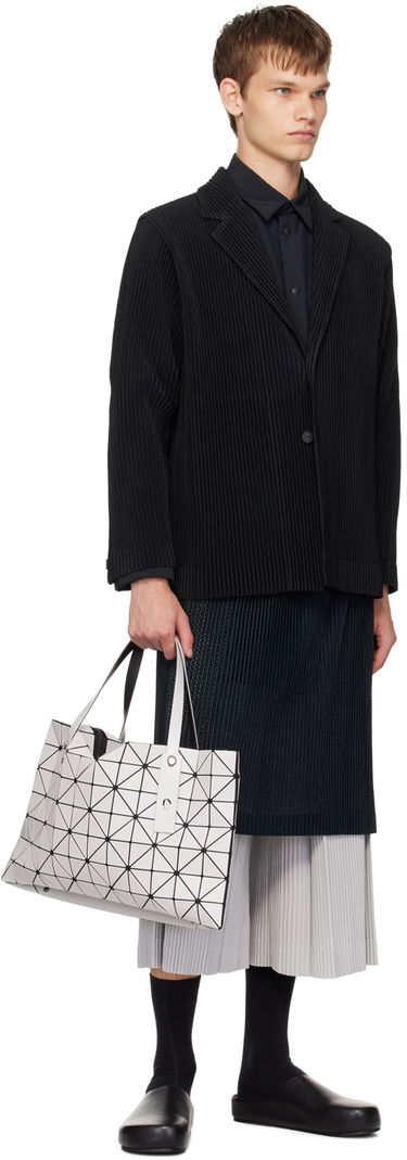 Mulepose BAO BAO ISSEY MIYAKE Geometric Pattern Tote Bag Hvid | BB48AG402, 3