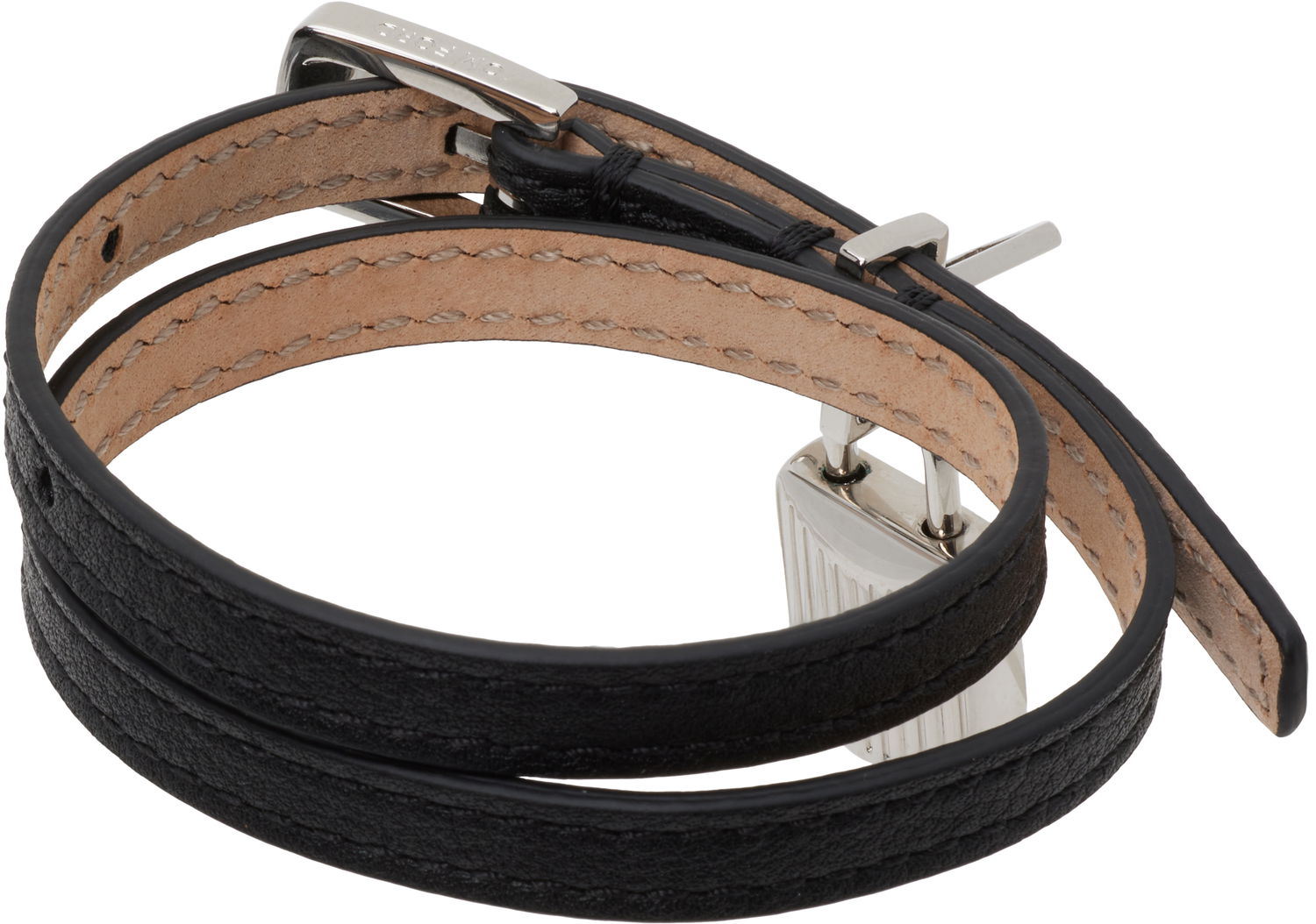 Armbånd Tom Ford TOM FORD Leather Stone Wrap Bracelet Sort | JW158-LHD001S, 1
