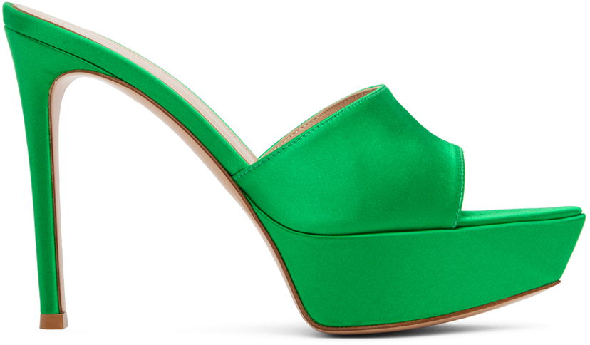 Tilbehør Gianvito Rossi Gianvito Rossi Platform Heeled Sandals Grøn | G16530.85RIC.RAS