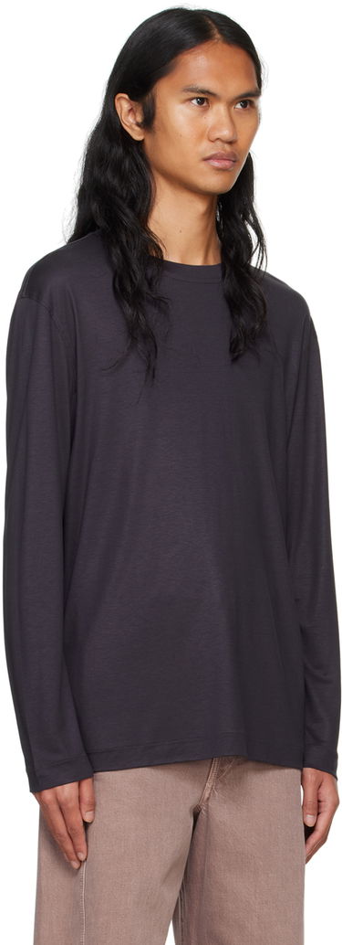 T-shirt LEMAIRE Lemaire Men's Long Sleeve T-Shirt Brun | TO1296 LJ1026, 1