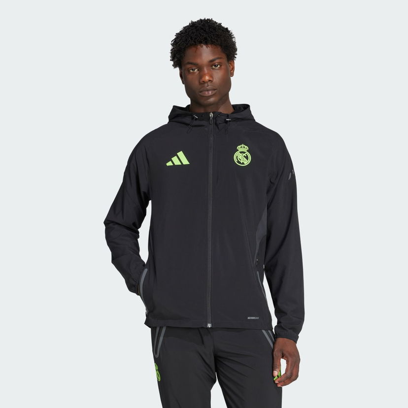 Jakke adidas Performance Real Madrid Tiro 25 Pro Vis Tech Travel Jacket Sort | JV5324
