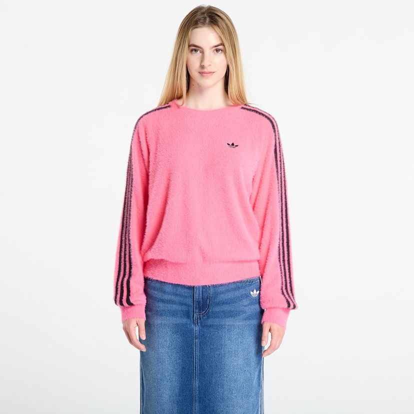 Sweater adidas Originals Adidas Adicolor Holiday Knit Sweatshirt Lyserød | JX7811