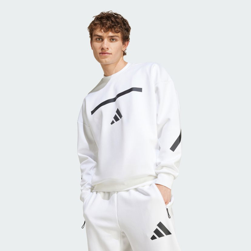 Sweater adidas Performance adidas Z.N.E. Sweatshirt Hvid | JF2451