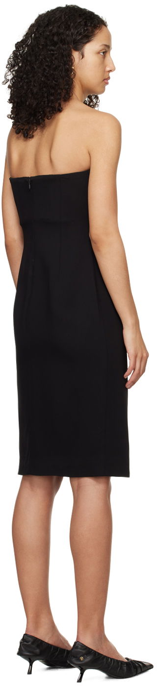 Kjole Anine Bing Anine Bing Halle Strapless Midi Dress Sort | A-02-0490-000, 2