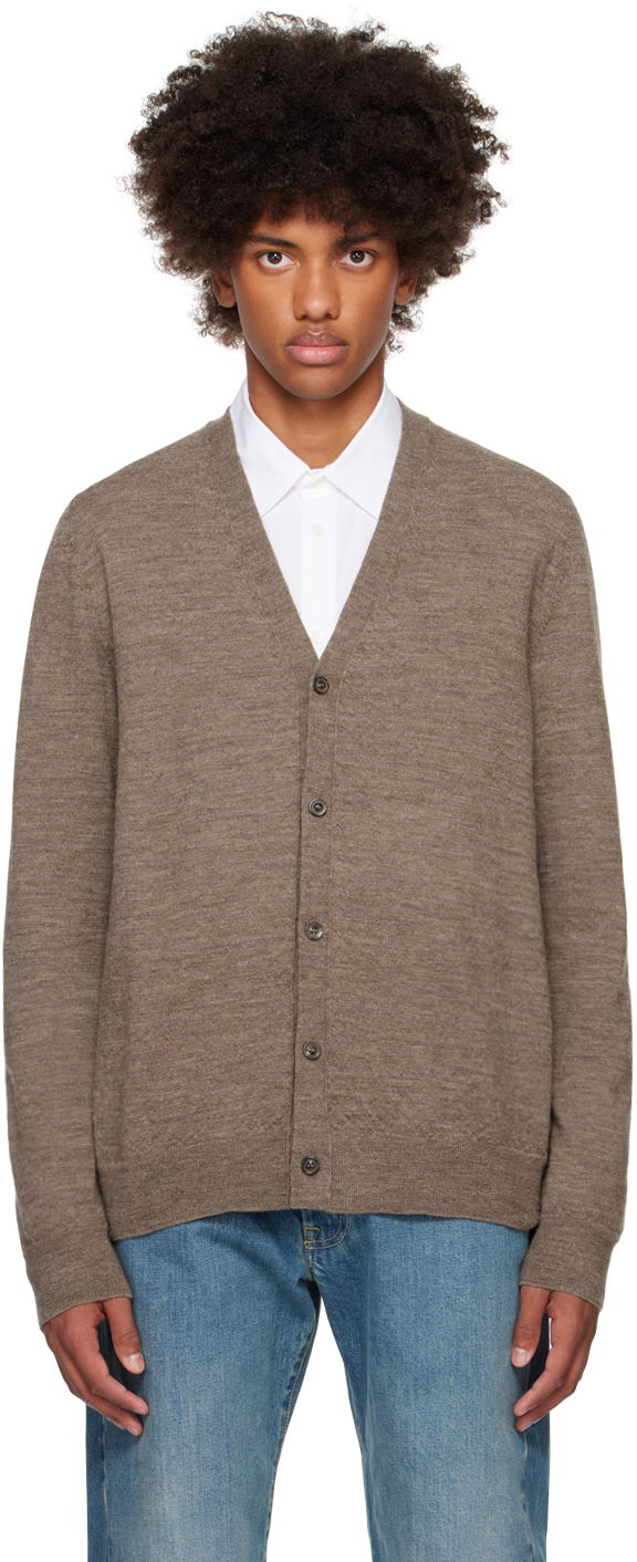 Sweater Maison Margiela Elbow Patch Cardigan Brun | S50HP0012 M13062