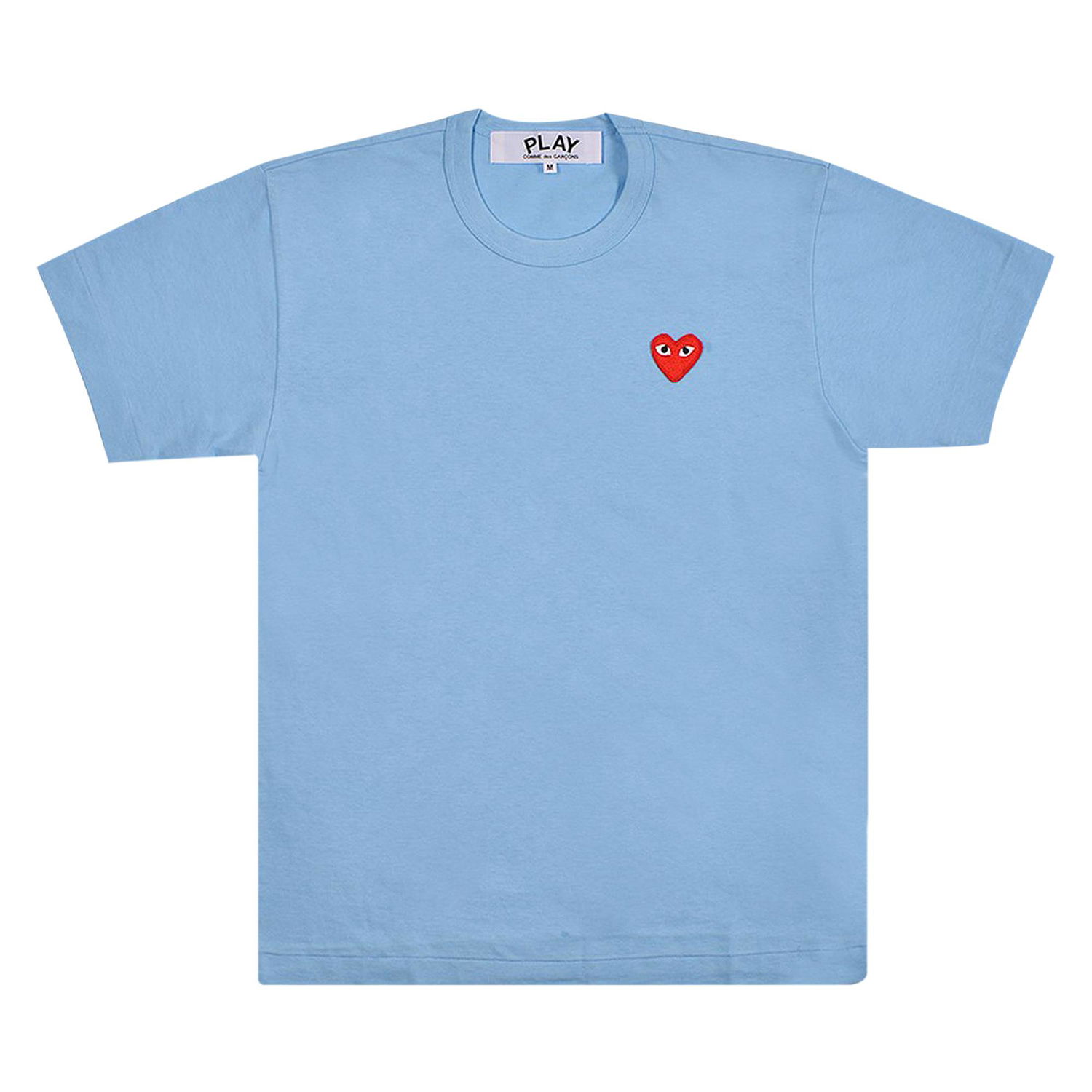 T-shirt Comme des Garçons PLAY Pastelle Red Emblem T-Shirt Blå | AZ T272 051 1, 1