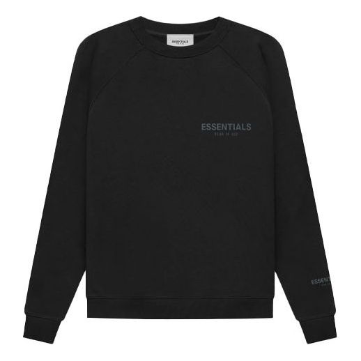 Sweater Fear of God Essentials Pullover Crewneck Sweatshirt Sort | FOG-FW21-172, 0