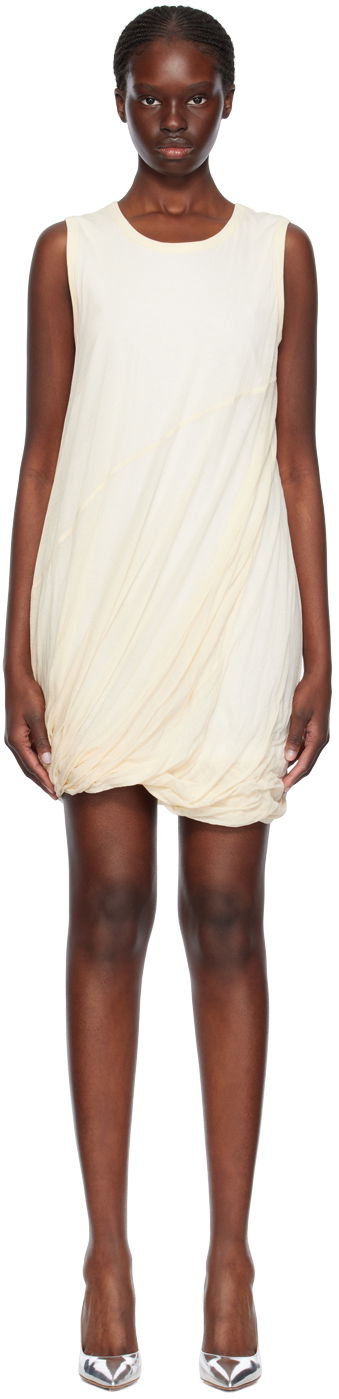 Kjole Helmut Lang Helmut Lang Bubble Minidress Beige | O02HW601