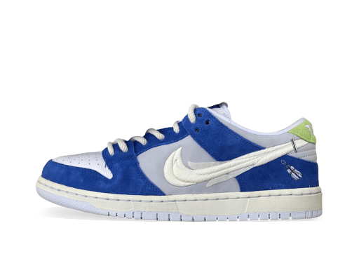Skateboarding Nike SB Fly Streetwear x Dunk Low Pro "Gardenia" Blå | DQ5130-400